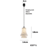 2026 Trendy Marble Joy LED Chandelier - Luxury Alabaster Pendant Light