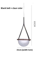 Modern Creative Restaurant Chandelier Nordic Bedroom Living Room Hotel Villa Leather Glass Chandelier