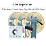 COB Running Water Flowing LED Strip Light WS2811 24V Horse Race Sequential LED Ribbon With RF Touch Panel Controller 10M 20M Set