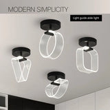 Modern LED Ceiling Lamp Creative Nordic Home Decors Lights For Living Room Corridor Hallway Aisle Cloakroom Black Gold Lutre