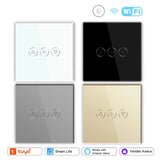 Smart Wall Switch 1Gang 1Way Wifi Dimmer Switch LED Light Switch Tuya Smart Life Alexa Wireless Control Need Neutral Wire