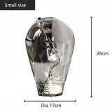 Nordic Design Desk Lamp Glass Creative Personality Bedlight Art Decoration Atmosphere Desk Lamp
