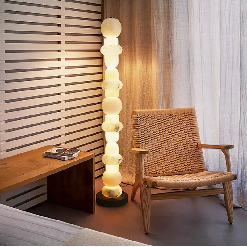 Light luxury modern minimalist marble art lamp warehouse Nordic style characteristic LED floor lamp 3 years warranty 50,000