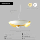 Modern Curved Chandeliers Living Room Restaurant French Hat Art Design Indoor Pendant Lights Home Decoration Eye Protection LED