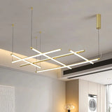 COORDINATES Pendant Light Italy Designer Tube Gold Chandeliers for Kitchen Hotel Staircase Linear scandinavian Pendant lamp