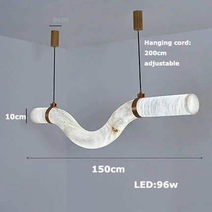 2026 New Trend Marble Collection LED DIY Hanging Lamps Chandelier Lighting Fixtures Lustre Suspension Luminaire Lampen For Foyer