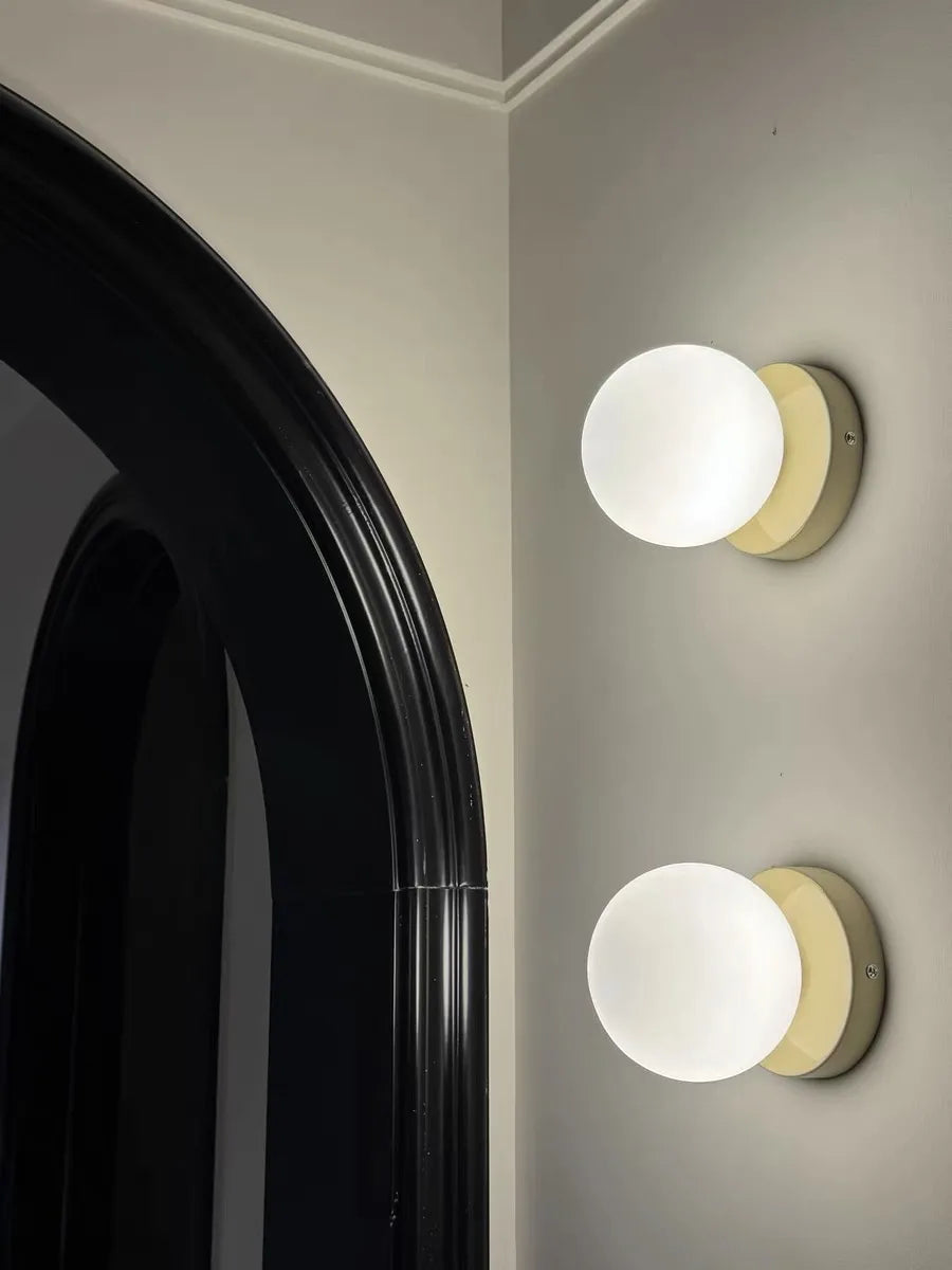 Macaron Soft Style Small Wall Sconce - Modern E27 Ball Lamp for Home Decor