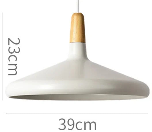 Modern Pendant Light Nordic Hanging Light Fixuture Suspension Macaron Dinning Living Room Hall Decoration Wood LED Lamp Lampara