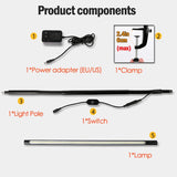 LED Touch Computer Monitor Light With Clamp Book Reading Writing Bed Bedside Shadowless Powerful Table Lamp For Laptop Bedroom