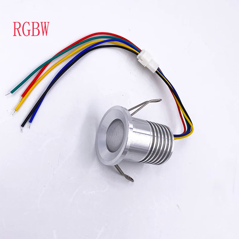 RGBW Room Decor Led Lights with Transformer Ceiling Spotlight Bedroom Kitchen 12V Built In Dimmable Mode Bar Showcase Lamp 3W