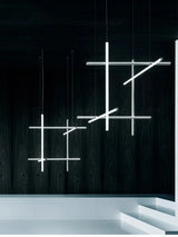 COORDINATES Pendant Light Italy Designer Tube Gold Chandeliers for Kitchen Hotel Staircase Linear scandinavian Pendant lamp