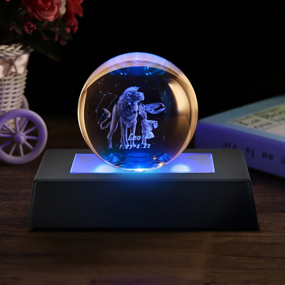 Color-Changing LED Display Base with USB Cable - Light Stand for 3D Crystals & Jewelry