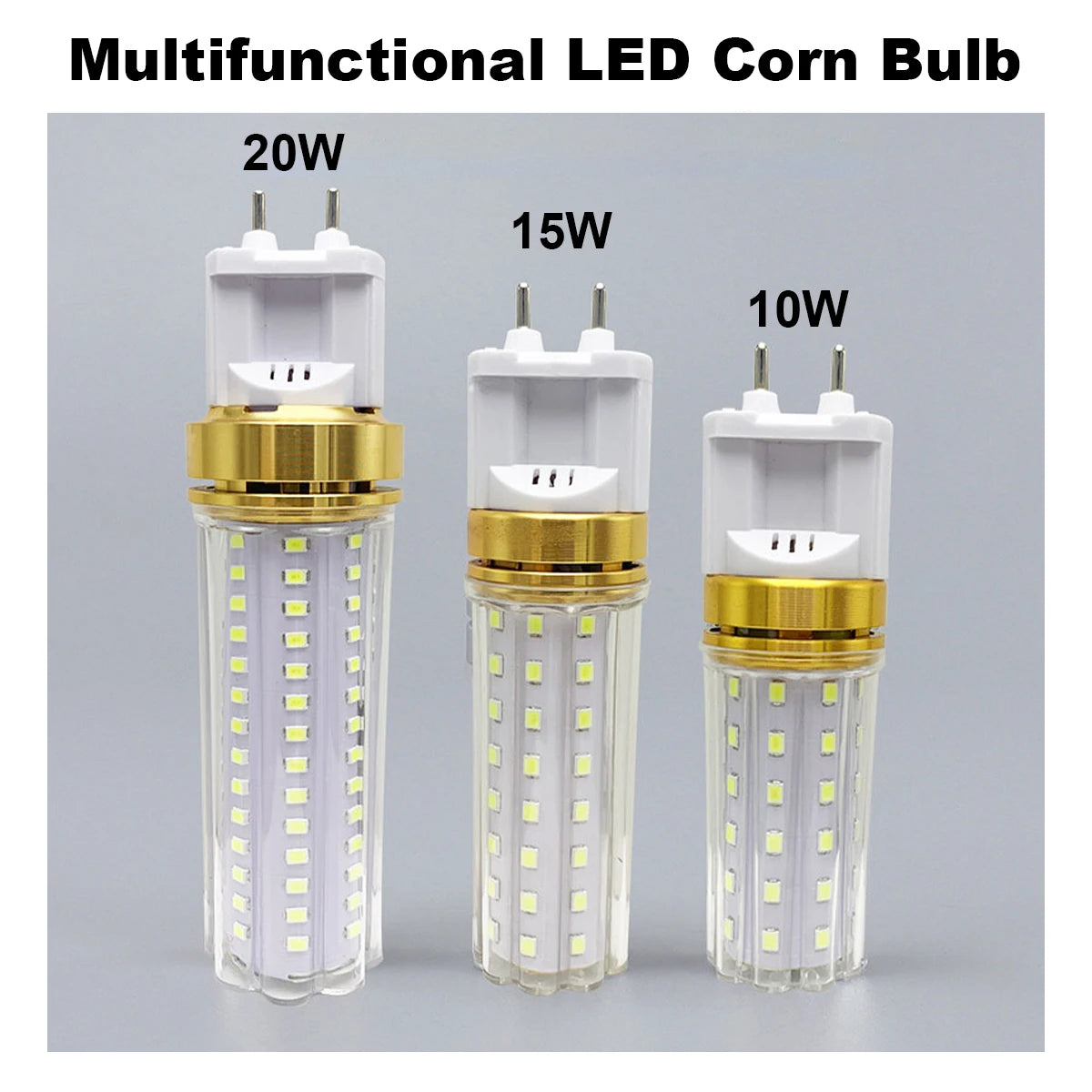 G12 Led Corn Light Bulbs Candle Bulb 15W 20W Cold Warm White 220V 240V 85-265V Clear Pc Shell 360 Degree Beam Angle Smd2835 Home