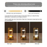 LED Cordless Table Lamp industrial style Metal Desk Lamps Outdoor Camping Atmosphere Light Restaurant Creative Night Lights