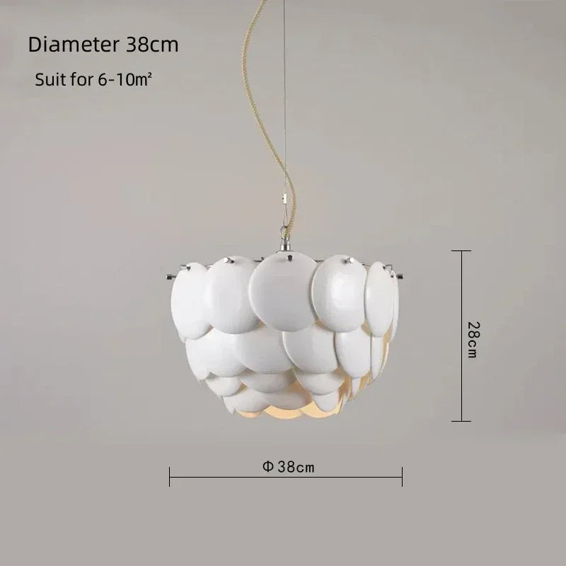 2026 Modern Danish Design White Ceramic Lamp Pembridge Chandelier Creative Hanging Light For Bedroom Living Home Decor Dinning L