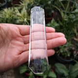 120mm Crystal Suncatcher Clear Hexagon Hanging Chandelier Prism Pendant Home Garden Wedding Decoration Figurine DIY Craft