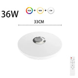 72W LED Starlight Ceiling Light with bluetooth Music Speaker Dimmable Flying Saucer Lamp
