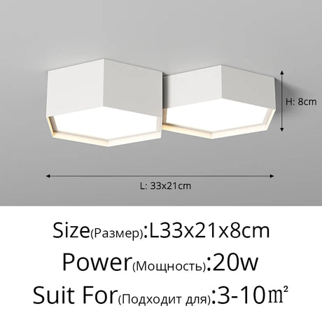 Minimalist living room lamp ceiling lights honeycomb design combination creative art indoor lamps intelligent hall Dinning lamp