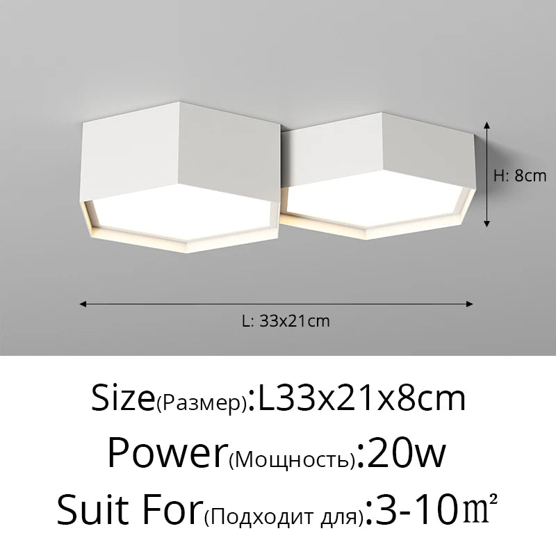 Minimalist living room lamp ceiling lights honeycomb design combination creative art indoor lamps intelligent hall Dinning lamp