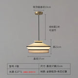 Rattan Pendant Light Minimalist Wabi-sabi Fabric Decorative Danish Design Light Interior Restaurant Bedroom Dining Room Light