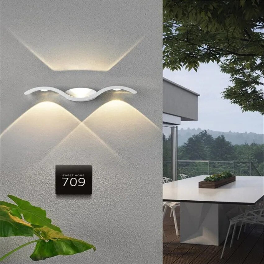 LED Wall Lamp IP65 Waterproof Indoor &amp; Outdoor Aluminum Wall Light  Mounted Cube LED Garden Porch Light