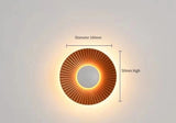 Creative Modern LED Wall Lamp Sconces Disc-shaped Metal Hotel Restaurant Bedroom Corridor Decoration Wall Light Indoor Lighting