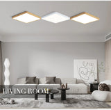 Led Ceiling Lamp Modern Square 2.4cm Ultra Thin 24w 36w Modern Panel Ceiling Lights For Living Room Bedroom Kitchen Indoor Light