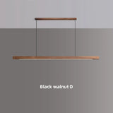 Nordic Luxury Pendant Lights Wooden Long Line Pendant Lights LED Light Kitchen Island Dining Room Office Desk Lamp Lighting