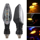 Motorcycle LED Turn Signal Light Amber Flasher Indicator Waterproof Warning Blinker Rear Tail Lights for Motorbike Scooter