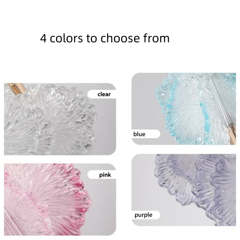 Nordic New Highend Acrylic Flower Pendant Lamp Living Room Restaurant Bedroom Villa Hotel Creative Chandelier Art Lighting Decor