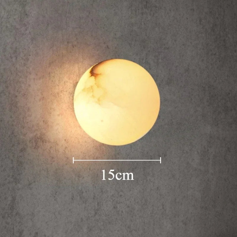 Modern LED Natural Stone Wall Light for Living Room Bedroom Dining Home Decoration Wall Lamp Study Art Designer Retro Wall Scone