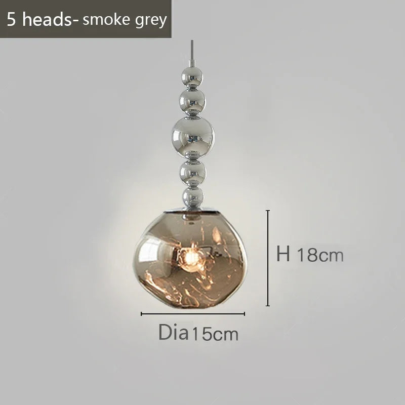 Retro Luxury Lava Pendant Light Nordic Restaurant Bar Table Lamp Italian Minimalist Bedroom Headboard Eye Protection Lamp