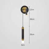 Nordic Luxury Wall Lamp with Reading Spotlight - Modern Linear LED Sconce