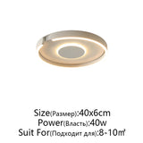 Rose Gold LED Ceiling Light - Modern Circular Dimmable Flush Mount Lamp