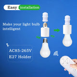 Wireless Remote Control E27 Lamp Holder - Smart Timer Switch for 110V/220V
