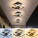 Household LED Chandelier Three Colors Lamp Modern Style Ceiling Lamp Bedroom Light Surface Installation 85-265V Dining Room Lamp