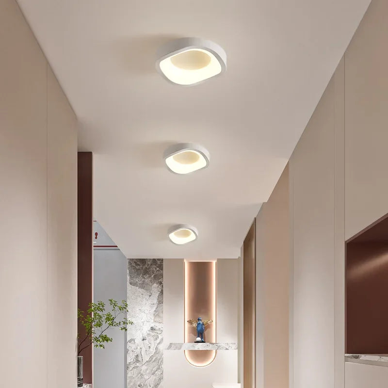 Nordic LED Ceiling Lamp For Living Dining Room Bedroom Aisle Cloakroom Balcony Ceiling Chandelier Indoor Decor Lighting Fixtures