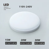 15W/20W Outdoor LED Wall Lamp (AC220V) - Waterproof Surface Mounted Porch Sconce & Moistureproof Bathroom Ceiling Light