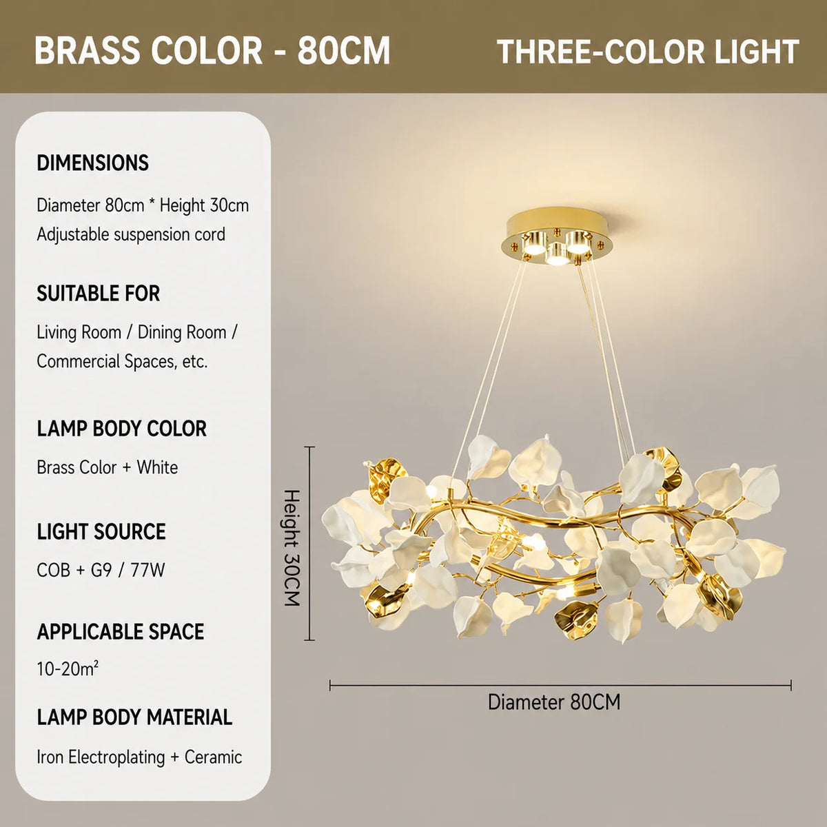 Modern Glass Leaf Pendant Chandelier for Living Dining Room Branch French Colorful Ceramics Leaf Pendant Light Kid Bedroom