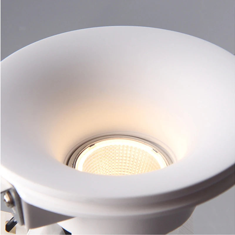Recessed Gypsum Ceiling Downlight - Borderless Trimless GU10 LED Spotlight