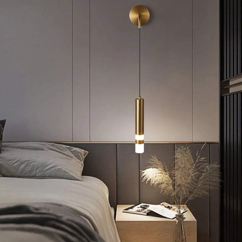 Nordic Luxury Wall Lamp with Reading Spotlight - Modern Linear LED Sconce