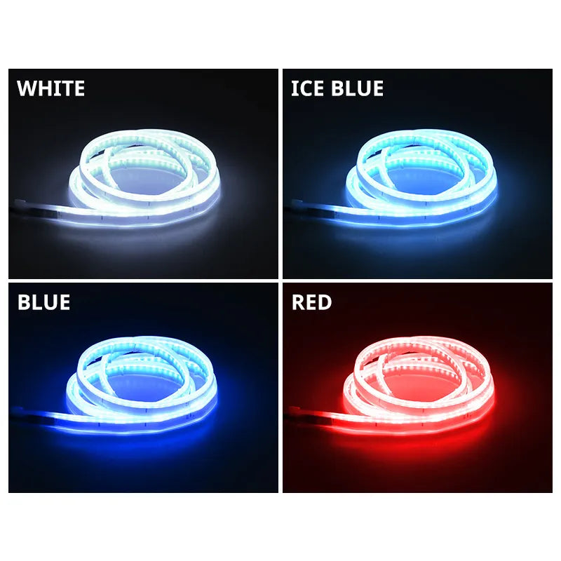 LED Car Hood Light with Turn Signal Scan and DRL.
