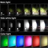 IF24 2000lm RGB LED Flashlight (SST40 Main Beam & Side Light) - IP66 Waterproof 18650 USB-C Rechargeable Torch with Magnetic Tailcap