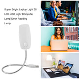 28LEDs Super Bright Book Light USB Reading Night Lights Flexible Table Lamp For Power Bank Laptop Notebook Computer Eye-Protect