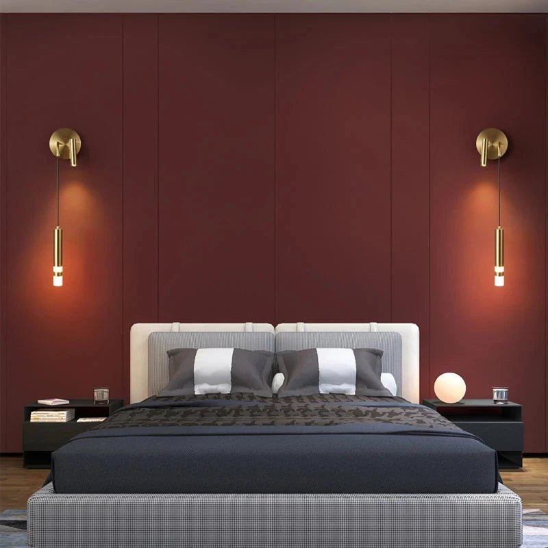 Nordic Luxury Wall Lamp with Reading Spotlight - Modern Linear LED Sconce