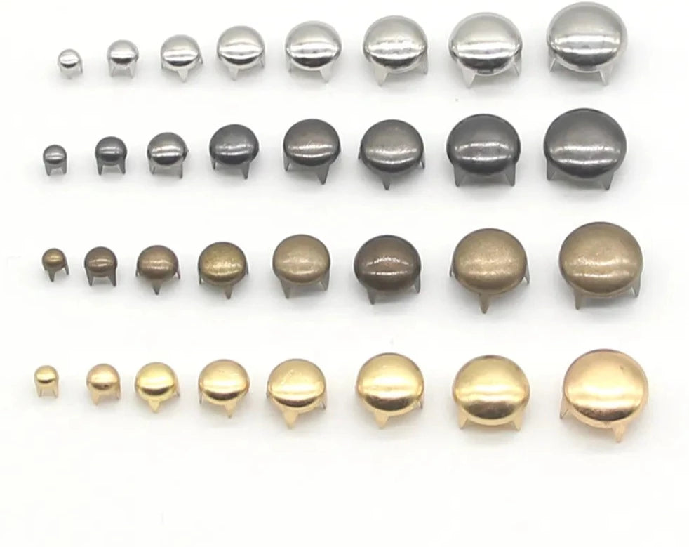 1 PACK Round Copper Dome Rivets Spike Studs Spots Nailhead Punk Rock D ...