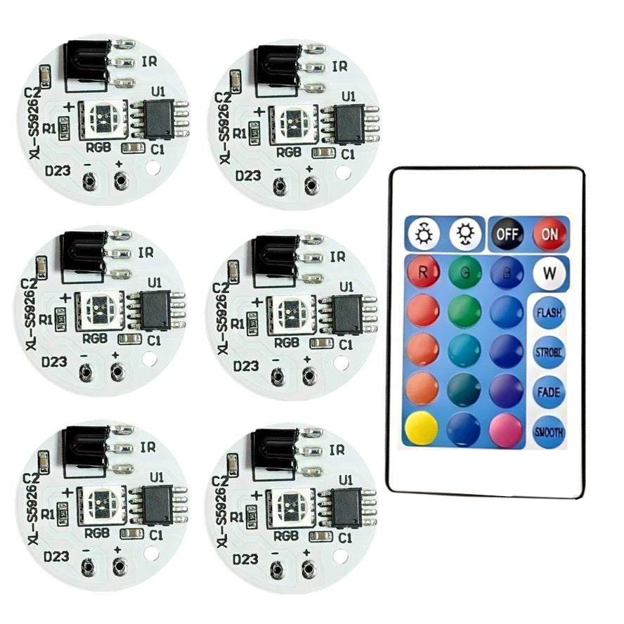 5V RGB LED USB Light Plate Set (1–10 Pcs) - Wireless Remote & Linkage Control COB Chip