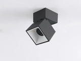 Folding Surface Mount LED Spotlight - No-Drill Anti-Glare Ceiling Downlight