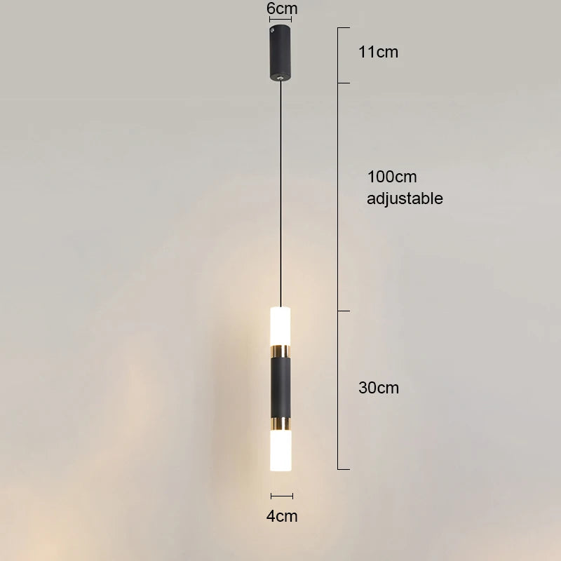 2 in 1 LED pendant light modern chandelier hanging lamp with Spotlights indoor lighting home decor for living room bedroom