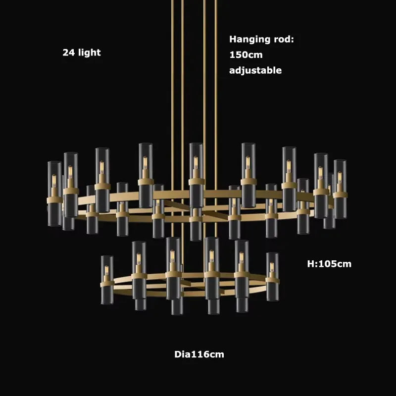 2026 Trendy Matt White Glass Black Brass Silver E14 Chandelier Hanging Lamps Lustre Suspension Luminaire Lampen For Living Room